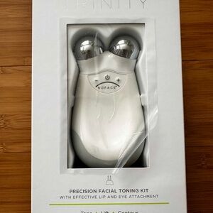 NuFace Trinity Microcurrent Device with White and Silver Accents